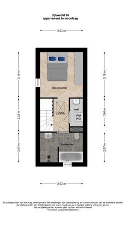 Floorplan - Dijkwacht 86, 2353 EK Leiderdorp